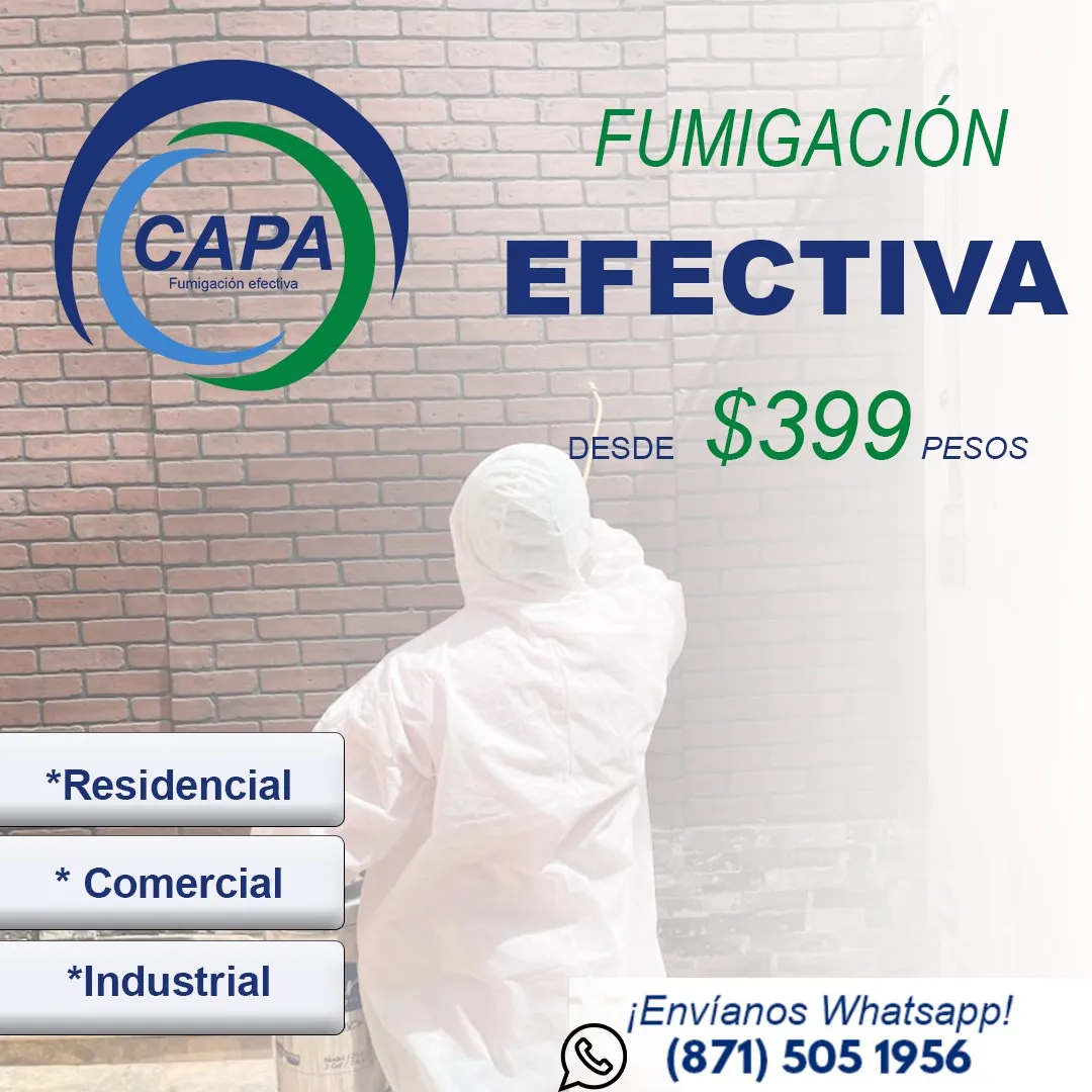 Fumigaciones en Torreón por CAPA fumigaciones